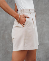 Margot Pocketed Shorts - Sand Oshnow
